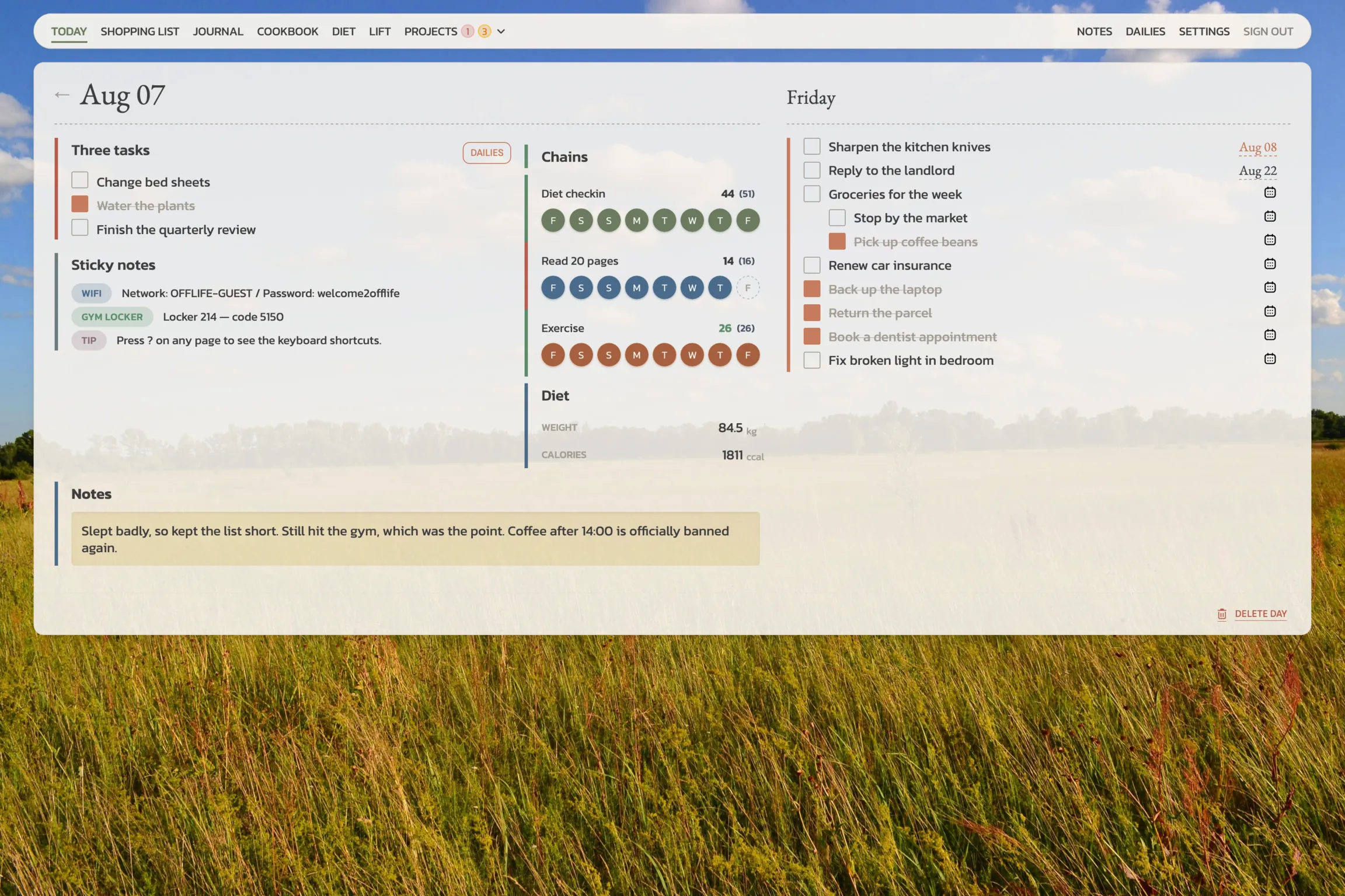 Day screenshot